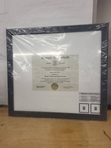 P. Graham Dunn New Old Stock Diploma Signature Frame Mat Black
