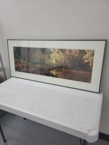 STAN JORSTAD  NATIONAL PARKS Stan Jorstad Signed Mammoth Cave National Park Panoramic Photograph  The Green River at Mammoth Cave, Kentucky  Framed