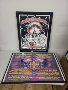 SIGNED Dead & Company Dead Forever Sphere Las Vegas Spring 2025  Richard Biffle & Jay Blakesberg 2007 Grateful Dead Rock Art Exhibition  2 Framed Posters