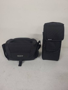 Sony Camera Carrying Case Bag Set Shoulder Bag & Vertical Case