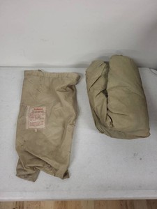 Vintage Made in Japan Green Camping Tent With Storage Bag