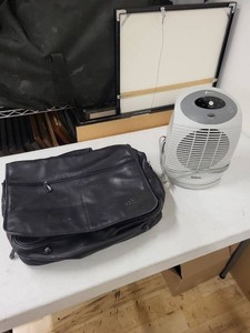 Adidas Briefcase Messenger Bag & Holmes Oscillating Space Heater