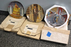 vintage gone with the wind collector plates