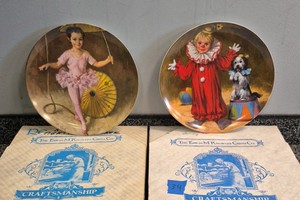 vintage reco knowles circus collection collector plates