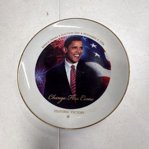 Barack Obama Election Day Plate
