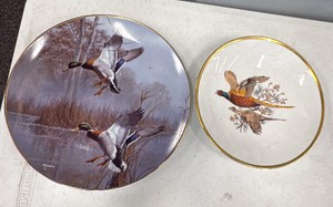 Wild Wings Misty Morning Revisited-MallardsTrapshooting Bone China plate