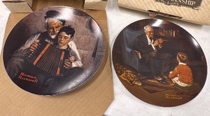 Norman Rockwell Craftsmanship Plates