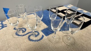 Mini wine glasses