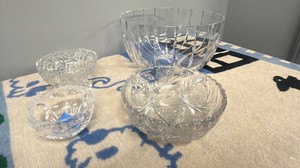 crystal glass bowls