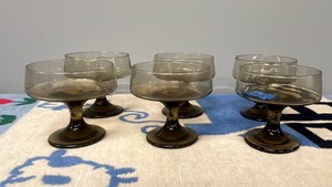 smoke-brown champagne coupe