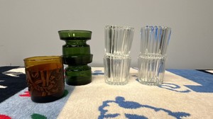 modern glass candleholders