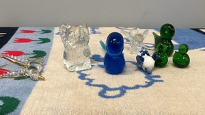 handcrafted glass animal figurines and decorative objects