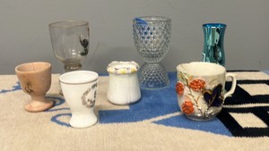 collection of several vintage and decorative drinkware