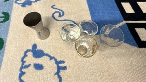 shot glasses & jigger