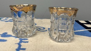 vintage crystal cup