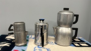 Vintage Aluminum Stovetop Drip Coffee Pots