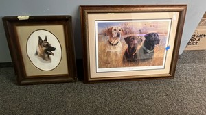 Frame dog art
