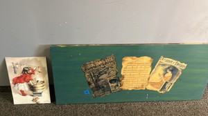 Sheet Music Board & Tin Sign