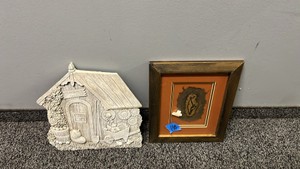 Garden Shed Relief Plaque & Framed Intaglio Art