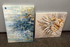 Blue Abstract Impressionism & Boho Bouquet