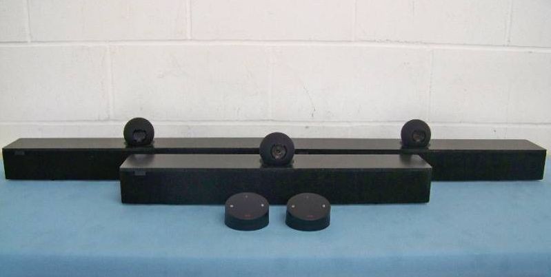 (3) AMX Teleconferencing Soundbars with Bulit-In Camera - Black - units do NOT include Power Supplies