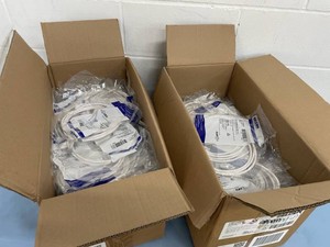 (120) NEW Belden Cables - Network  Ethernet CAT Cables - CAT6 7 Patch Cord Bonded Pair - Color White