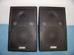 (2) EAW (Eastern Acoustic Works) SM109z 2-Way Full Range Loudspeakers (Speakers) and Stage Monitors