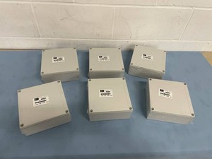 (6) Bud Industries PIP-11772 Polycarbonate & Fiberglass Reinforced Multi-Purpose Electronic Enclosures