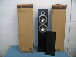 (PAIR) Phase Technology Velocity-Series V626 Floor-Standing 3-Way Pro Audio Home Entertainment Tower Speakers
