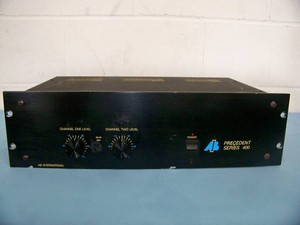 AB International Precedent 400 Vintage Two-Channel Solid-State Professional Audio Power Amplifier