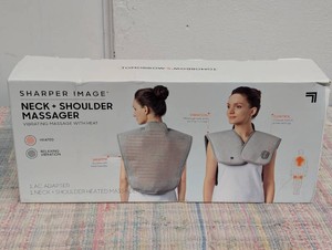 Sharper Image Heated Neck and Shoulder Massager Wrap