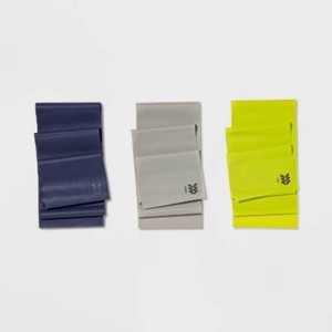 Flat Band Kit Blue - All In Motion Medium Resistance, Total Body Workout, Latex