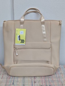 Faux Neoprene Tote Backpack - All In Motion Cream Water Repellent, 16