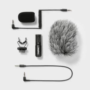 Cardioid Microphone - heyday Black Lavalier Condenser, 3.5mm Jack, Omnidirectional
