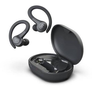 JLab Go Air Sport True Wireless Bluetooth Earbuds - Black Sweat-Resistant, Built-In Mic