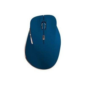 North Wireless Ergonomic 6 Button Mouse - Navy Rechargeable, Radio Frequency, Business Use