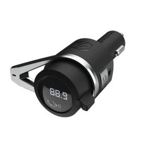 Scosche Bluetooth FM Transmitter (2.4A12W 2-Port USB-A) - Black Vehicle Electronics Accessory