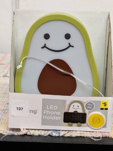 True Living Novelty LED Phone Holder, Avocado