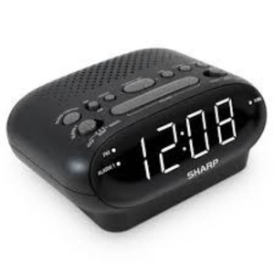 Sharp Digital Dual Alarm Clock with AMFM Radio