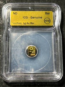 ONE GRAM .999 FINE GOLD BAR ICG-GENUINE
