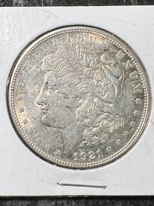 1921-D US MORGAN SILVER DOLLAR