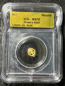 1500TH OZ .999 FINE GOLD ICG MS70