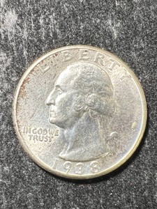 1938 US WASHINGTON QUARTER