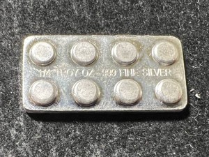 14TH TROY OZ .999 FINE SILVER LEGO BAR