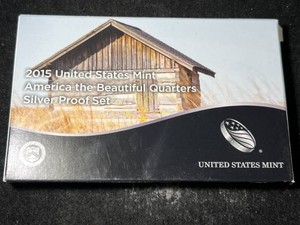 2015 US MINT AMERICA THE BEAUTIFUL QUARTER SILVER PROOF SET