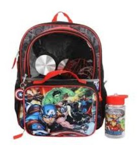 Avengers Kids Backpack With Hp 15.5 L, 16 in, Black