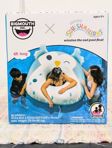 BigMouth, Squishmallows WINSTON THE OWL Pool Float, 47.2 x 42.5 x 13.4