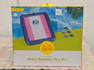 Sun Squad Inflatable Water Beanbag Toss Set 7 Pieces Ages 5 Pool Party Game