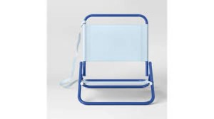 Outdoor Portable Beach Sand Chair Blue  - Sun Squad