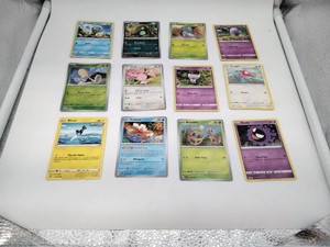 Lot of 12 Pokemon TCG Cards �� All BasicCommon �� Gastly, Porygon, Goldeen, Skitty & More �� 2017-2024